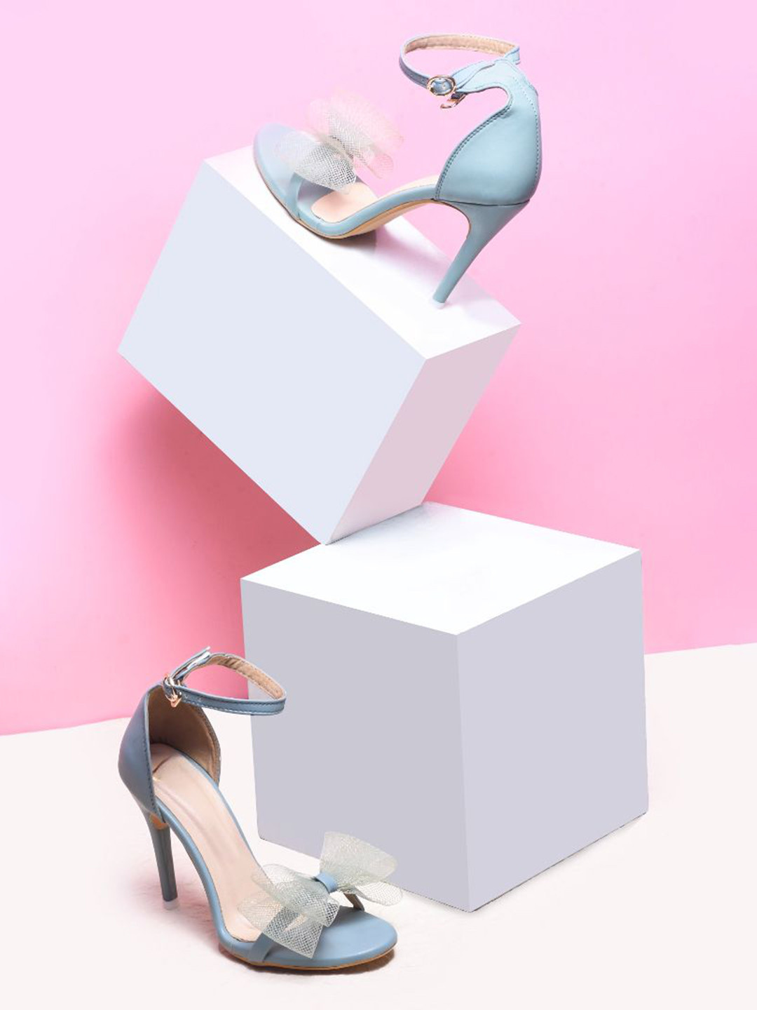 Try Me Stiletto Sandals with Bows