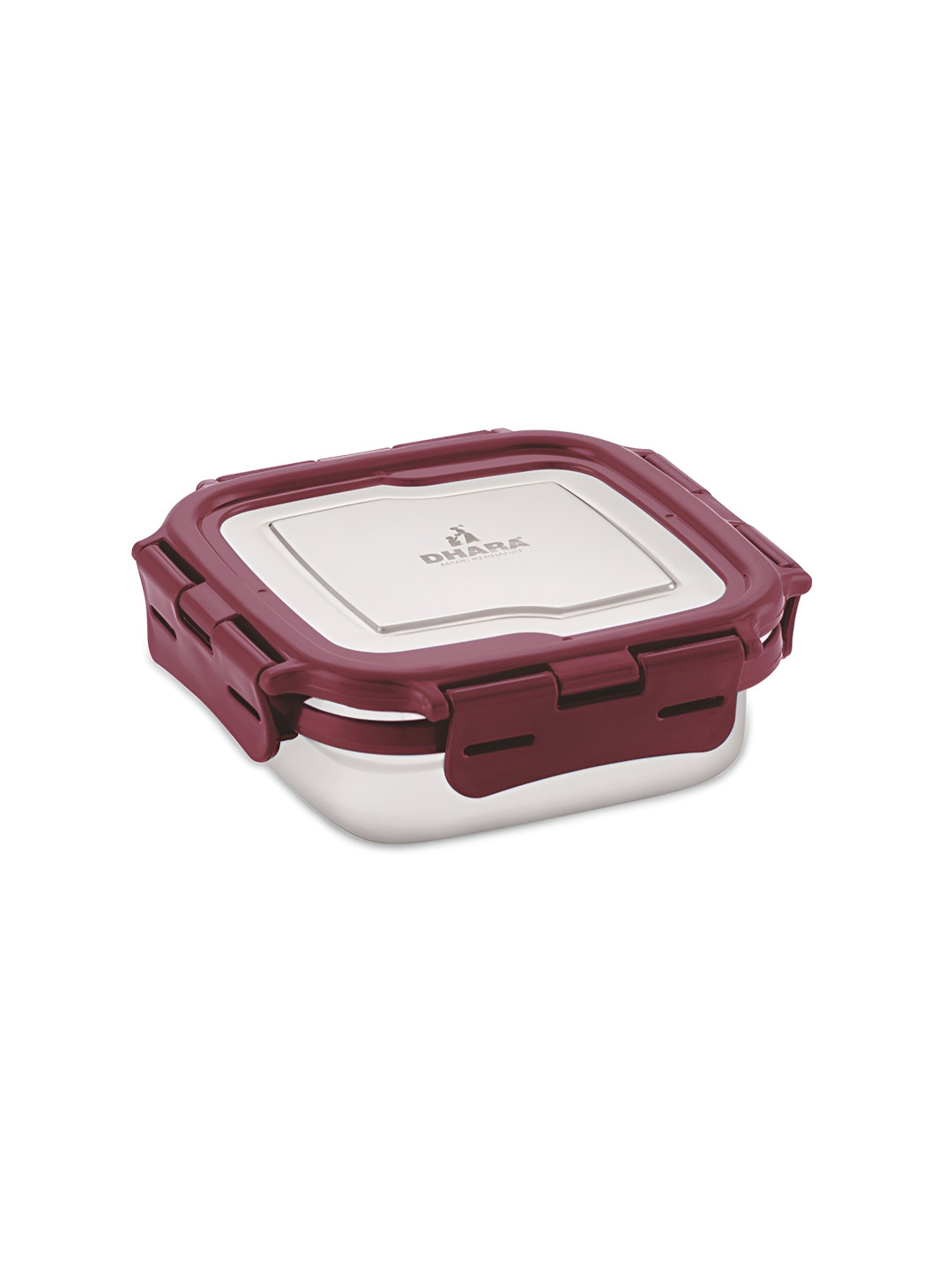 Dhara Stainless Steel Blaze Airtight Leak Proof Lunch Box With Spoon & Fork