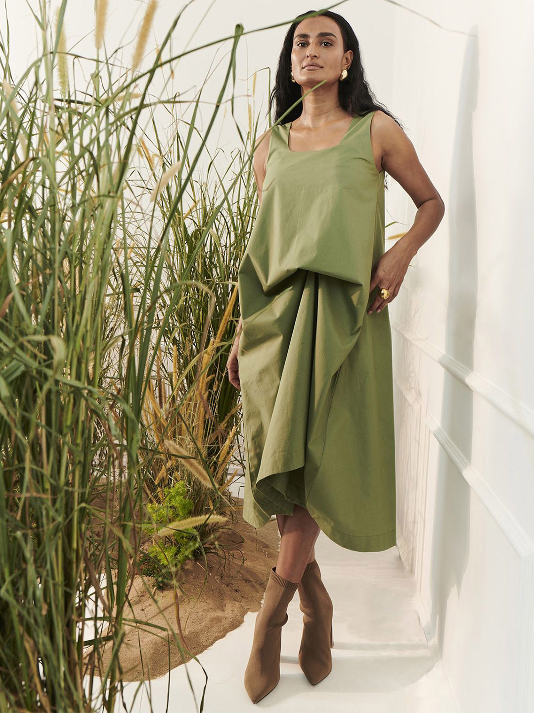 UNRUSH Olive GreenDress