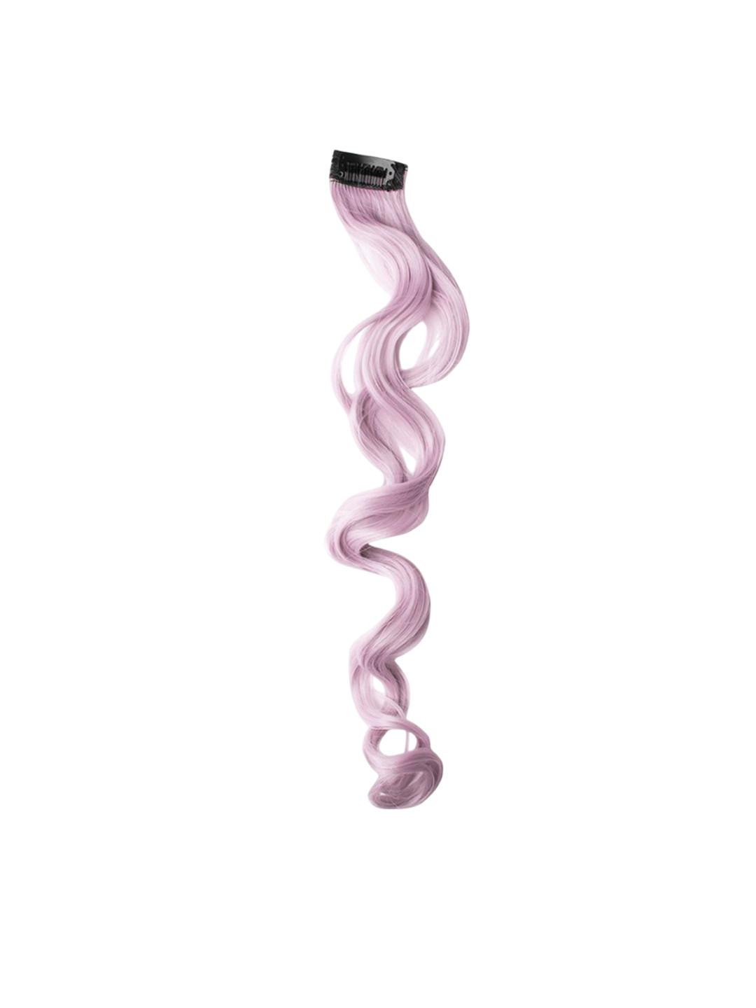 Stasia Street Clip-In Curly Coloured Strand Hair Extension - Pink - 20 Inch