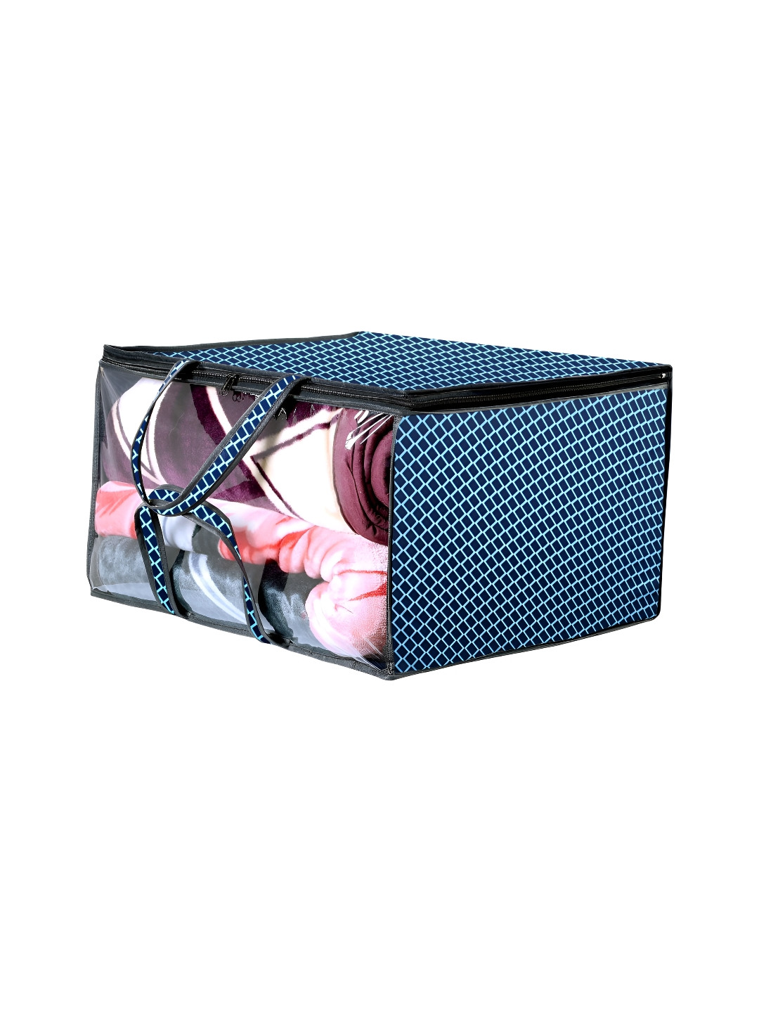 Stylista Blue & Black Printed Multi-Utility Wardrobe Waterproof Core Organiser