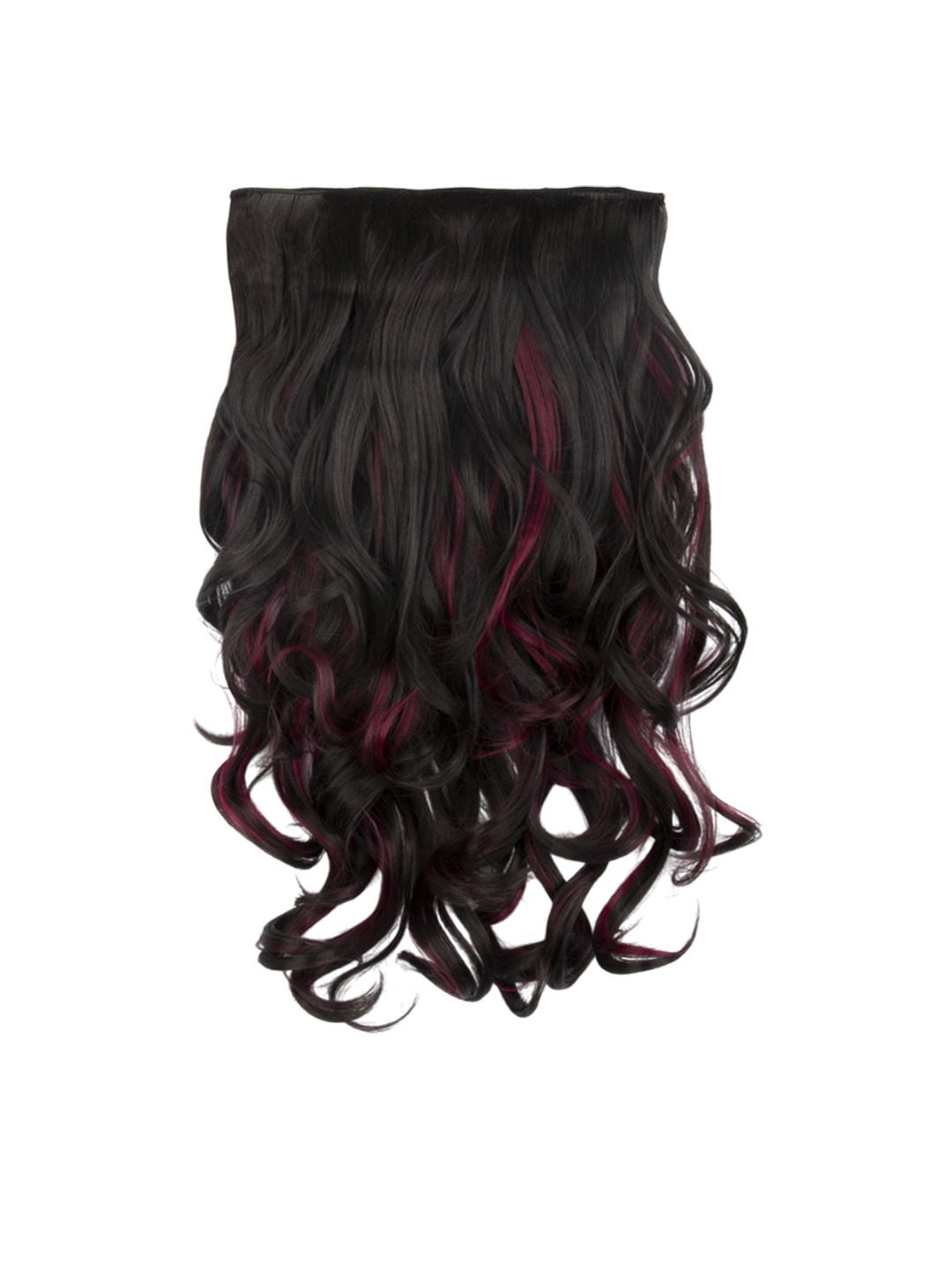 Stasia Street Clip-In Curly Hair Extension - Burgundy - 18 Inch