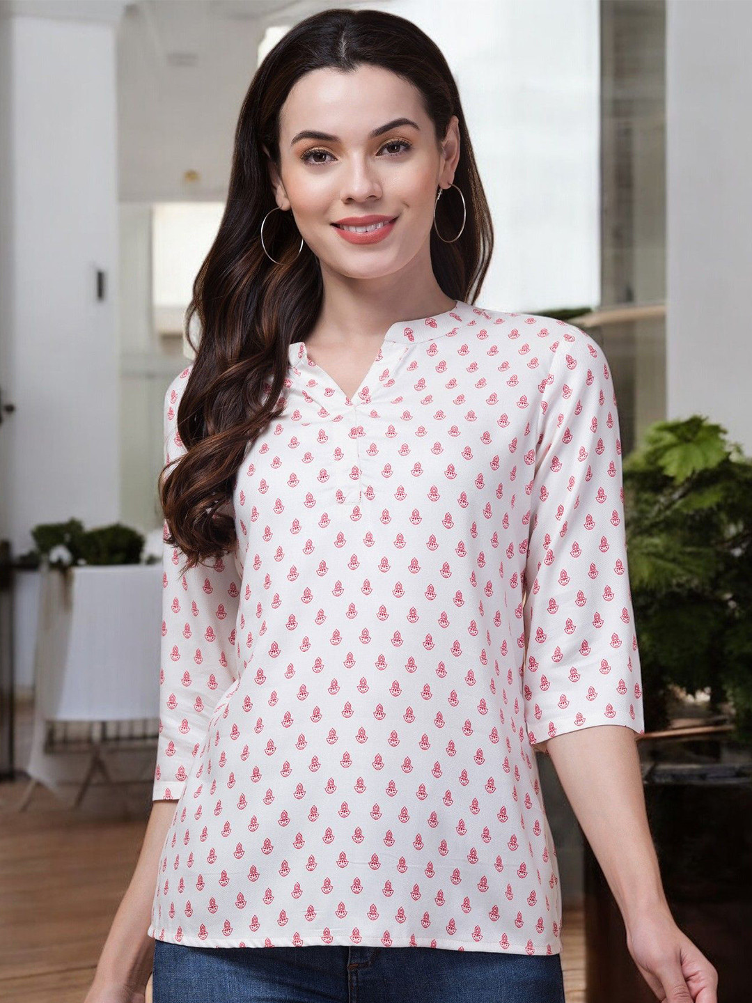 INUKA Women Floral Printed Tops