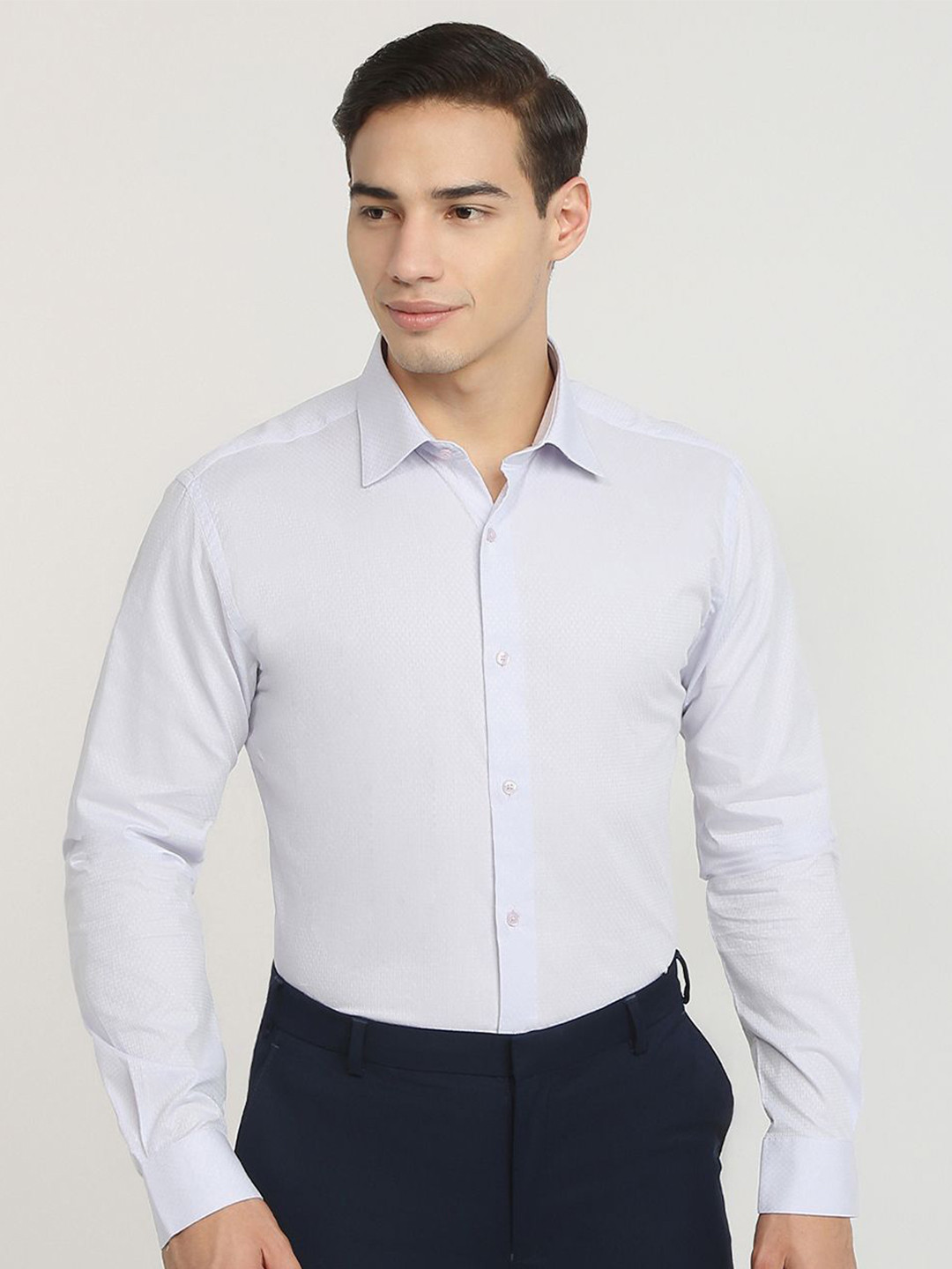 Raymond Patterned Pure Cotton Formal Shirt