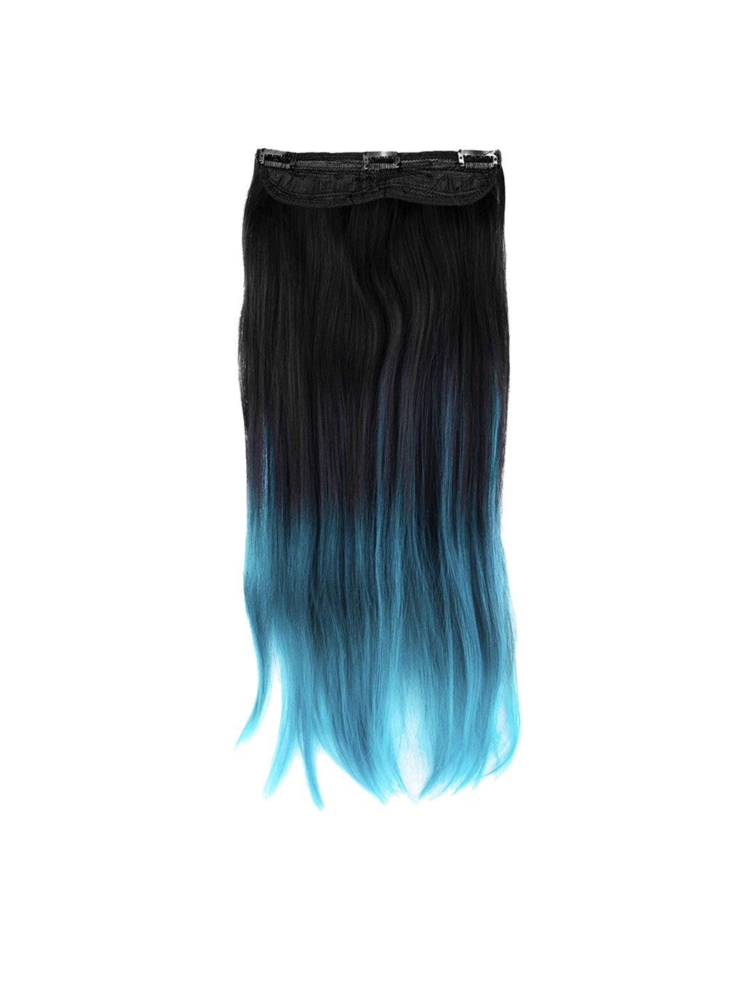 Stasia Street Clip-In Straight Ombre Hair Extension - Aquamarine Blue - 20 Inch
