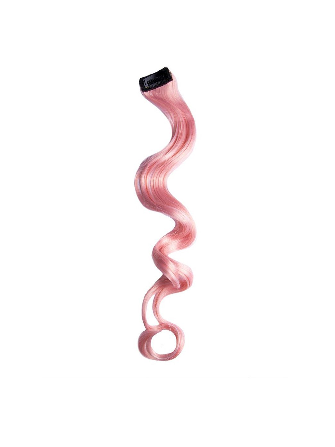 Stasia Street Clip In Curly Coloured Strand Hair Extension - Flamingo Pink - 20 Inch