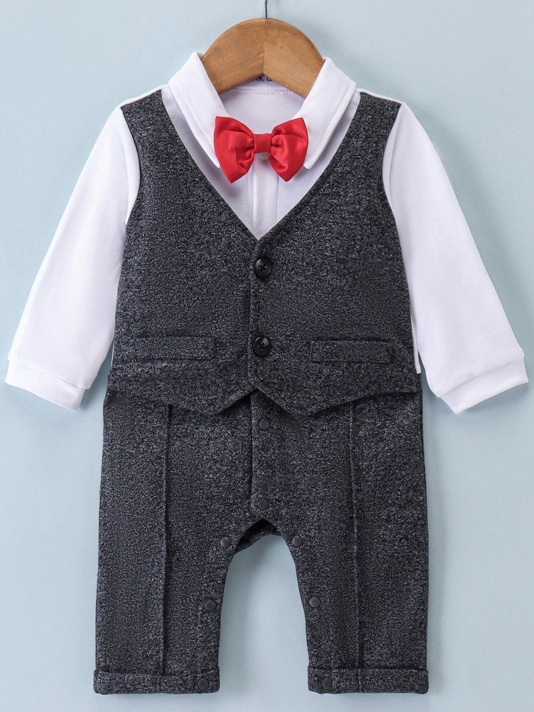 Mark & Mia Infant Boys Rompers With Bow & Waist Coat