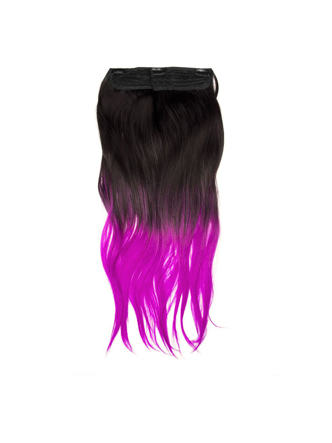 Stasia Street Clip-In Wavy Ombre Scalp Topper Hair Extension - Magenta - 20 Inch