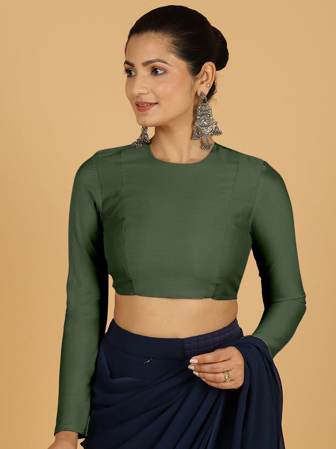 Binks Jaya x Rozaana Long Sleeves Flexi Fit Saree Blouse