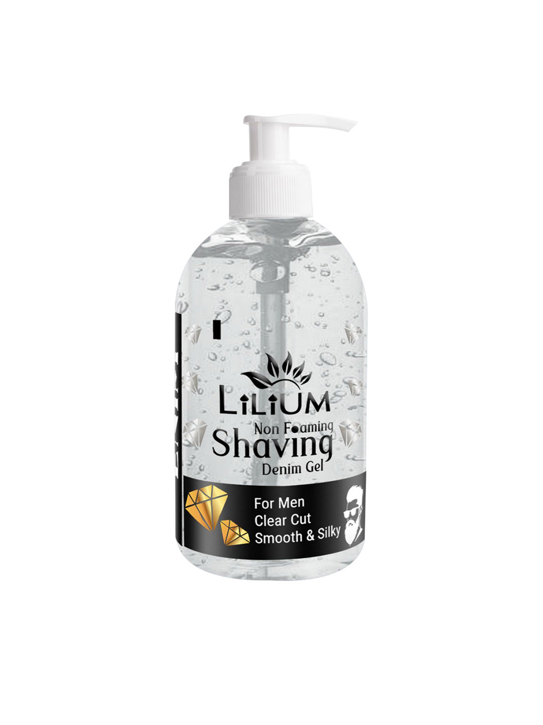 Lilium Non Foaming Denim Shaving Gel With Aloe Vera & Glycerin - 600 ml