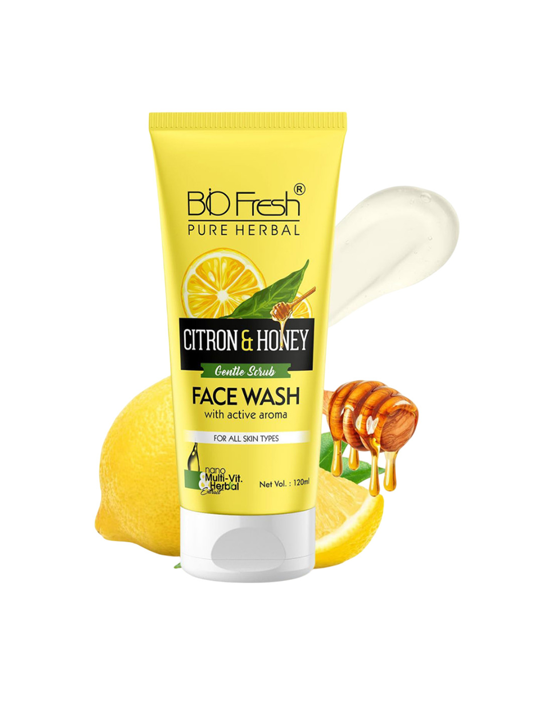 BIOFRESH Citron & Honey Face Wash With Active Aroma - 120 ml