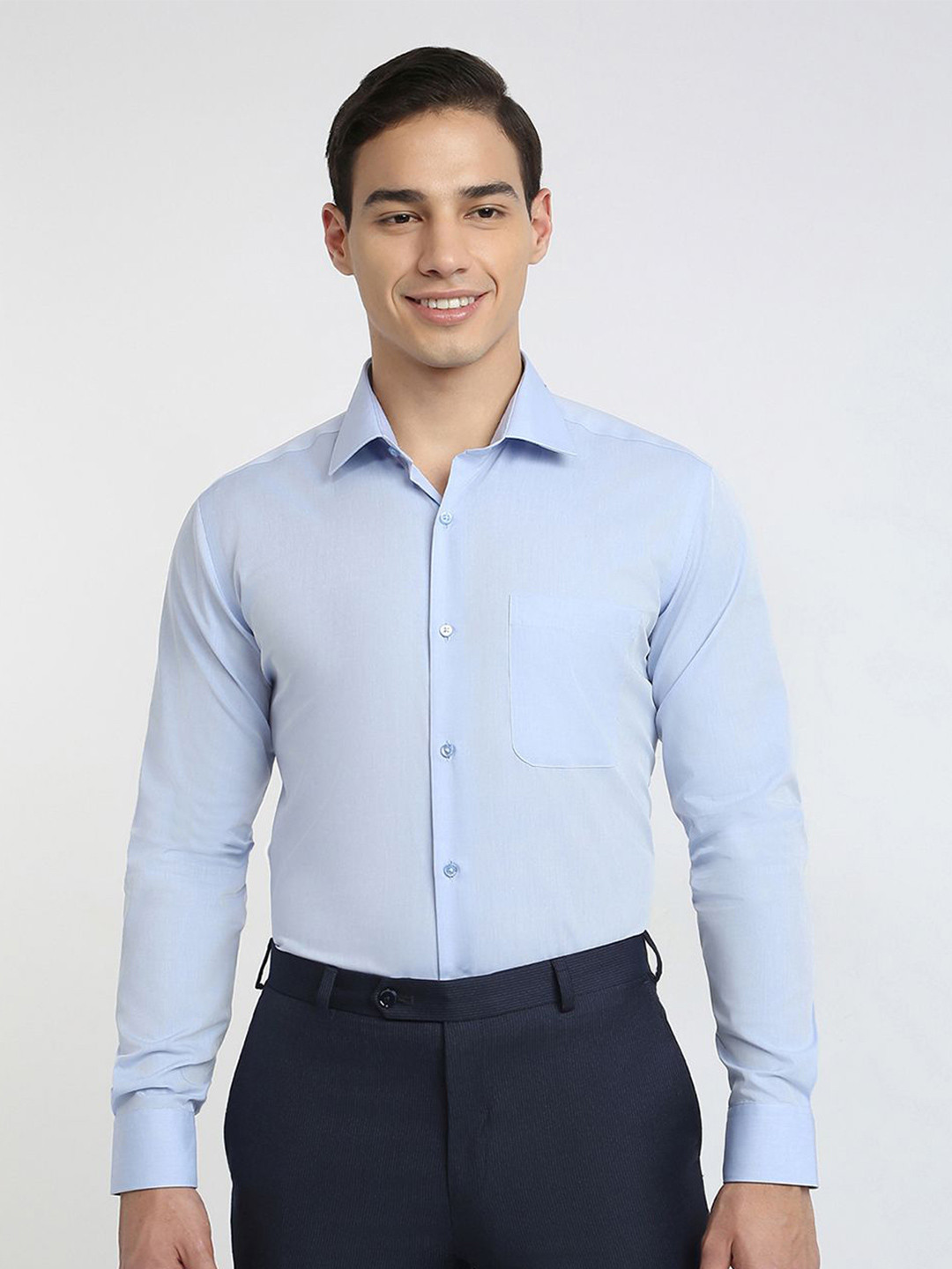 Raymond Pure Cotton Semicutaway Formal Shirt