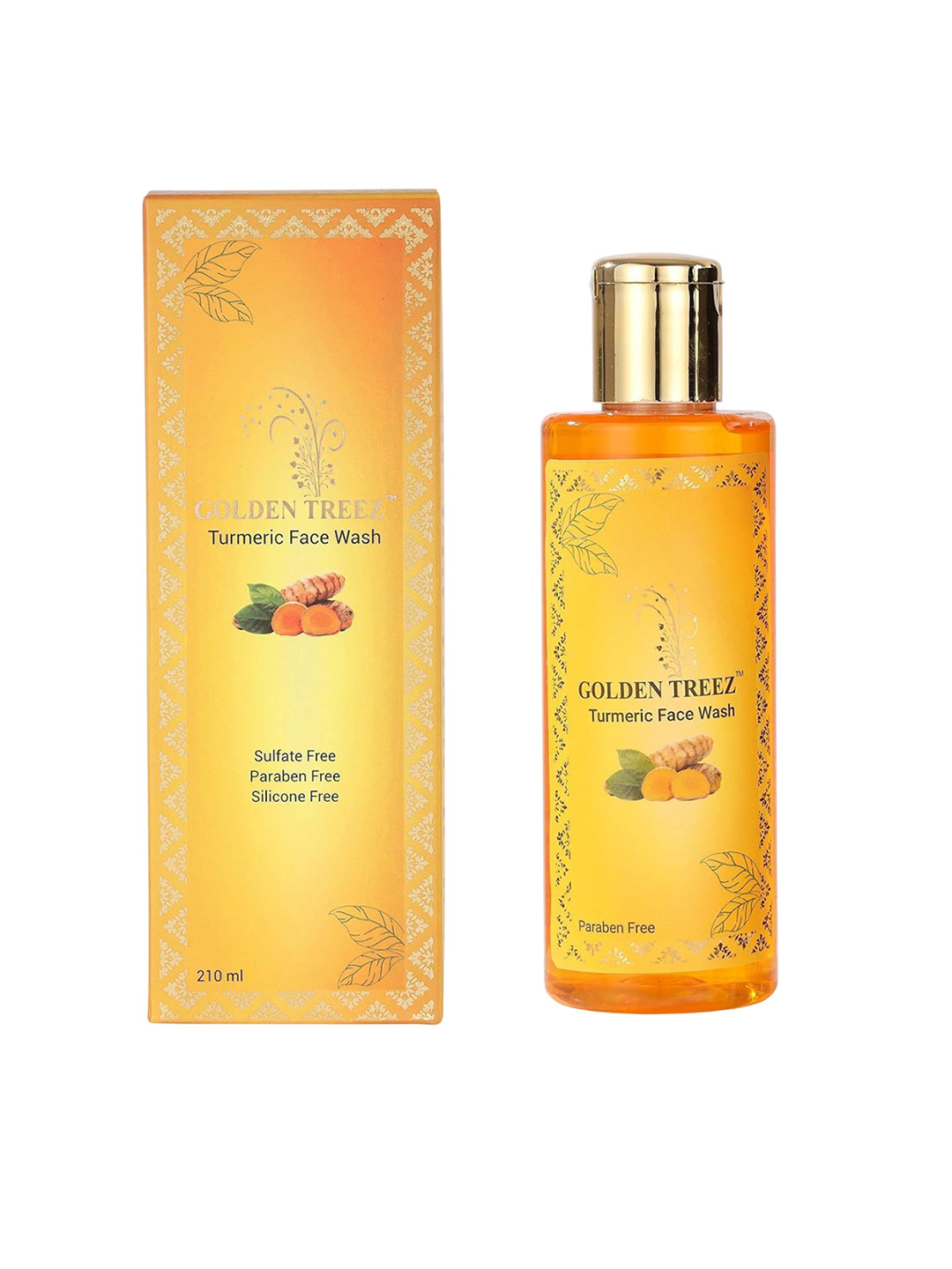 Golden Treez Natural Turmeric For Tan Removal Face Wash - 210 ml
