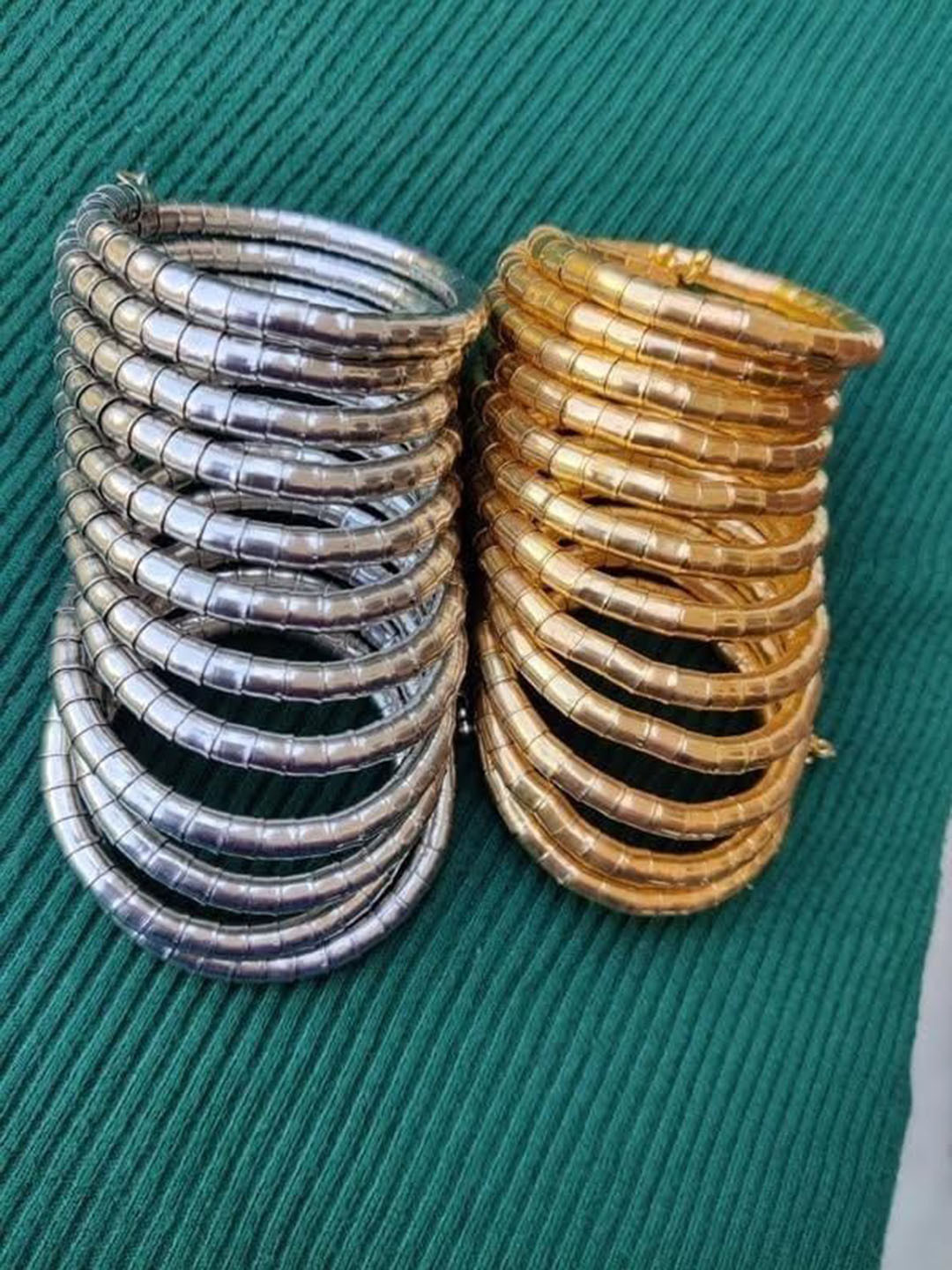 Shivarth Set Of 2 Spiral Twist Bangles