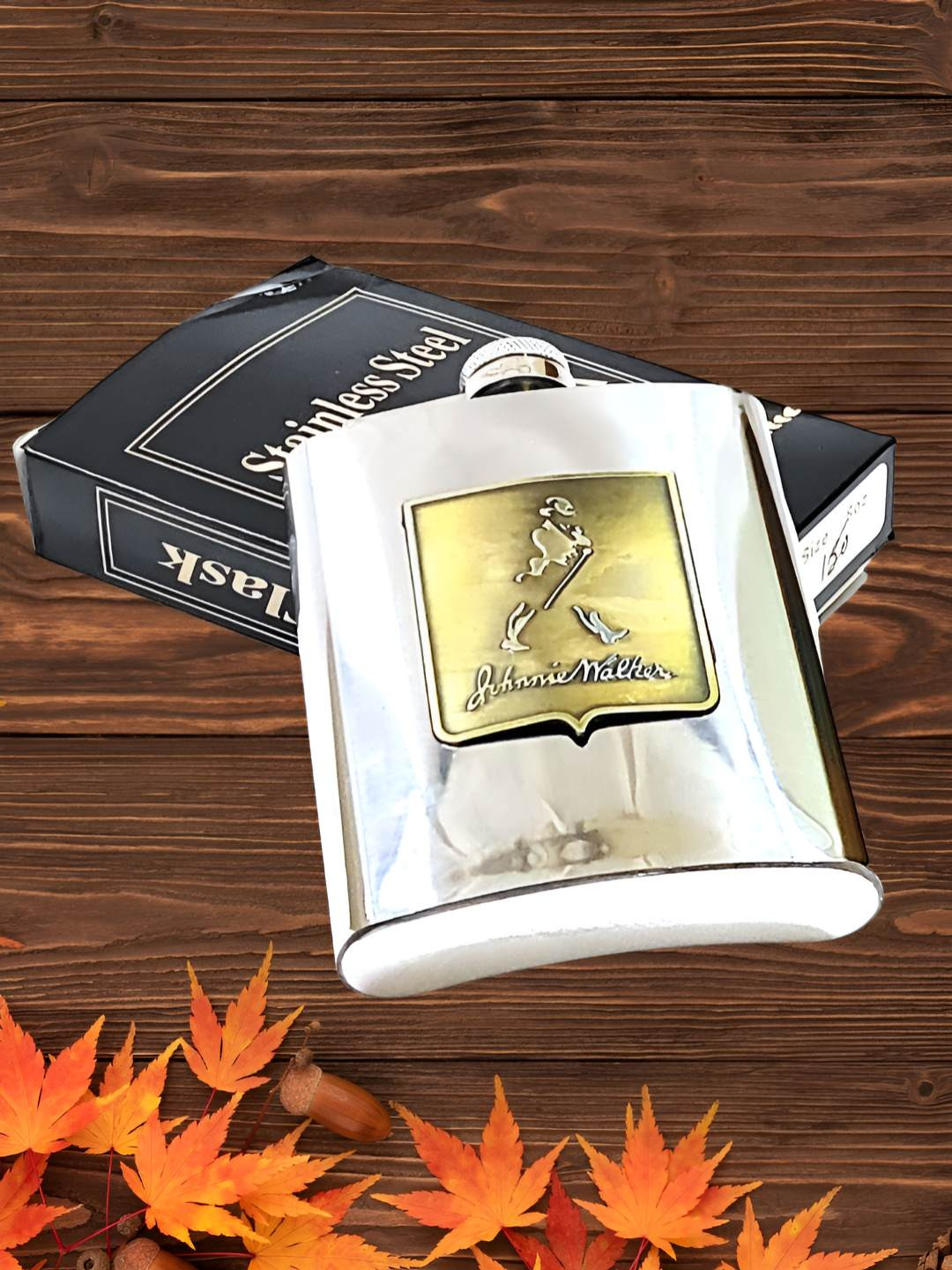 ALA FLAME Silver-Toned Stainless Steel Hip Flask