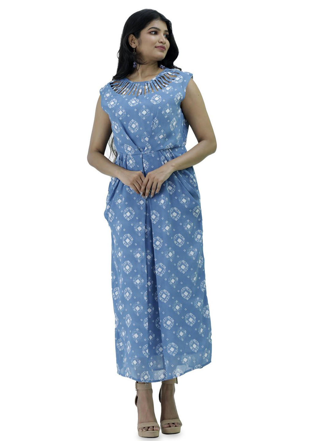 Silselah Women Ethnic Motifs Printed Casual Maxi Dress