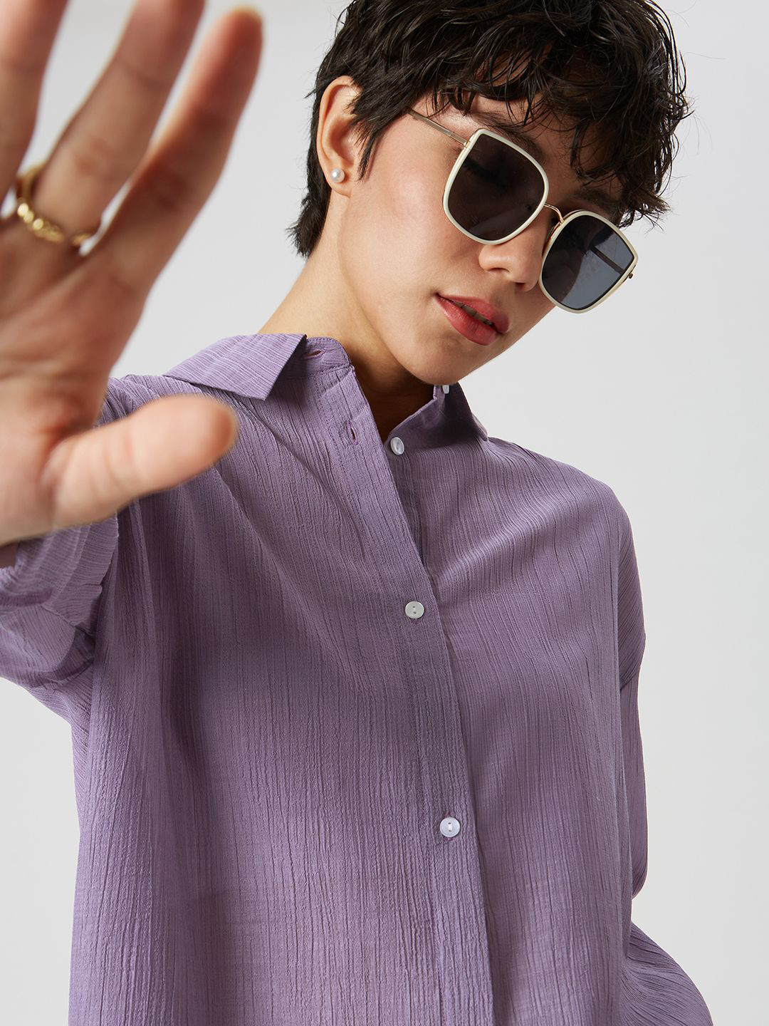 Mystere Paris Women Classic Casual Shirt