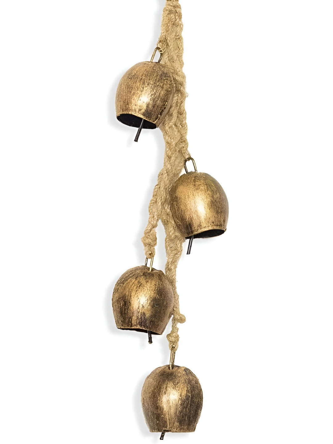 WARMINGO DE Vintage 4 Bells G Metal Glossy Hall Wall Hangings-15.7In