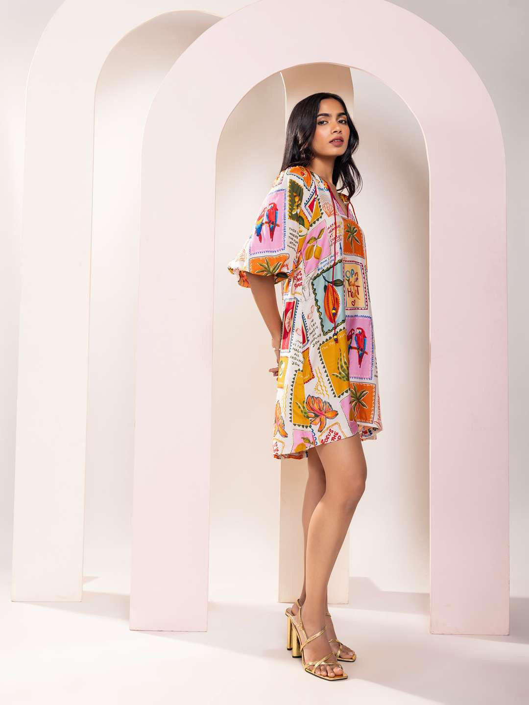 POPPI Print A-Line Dress