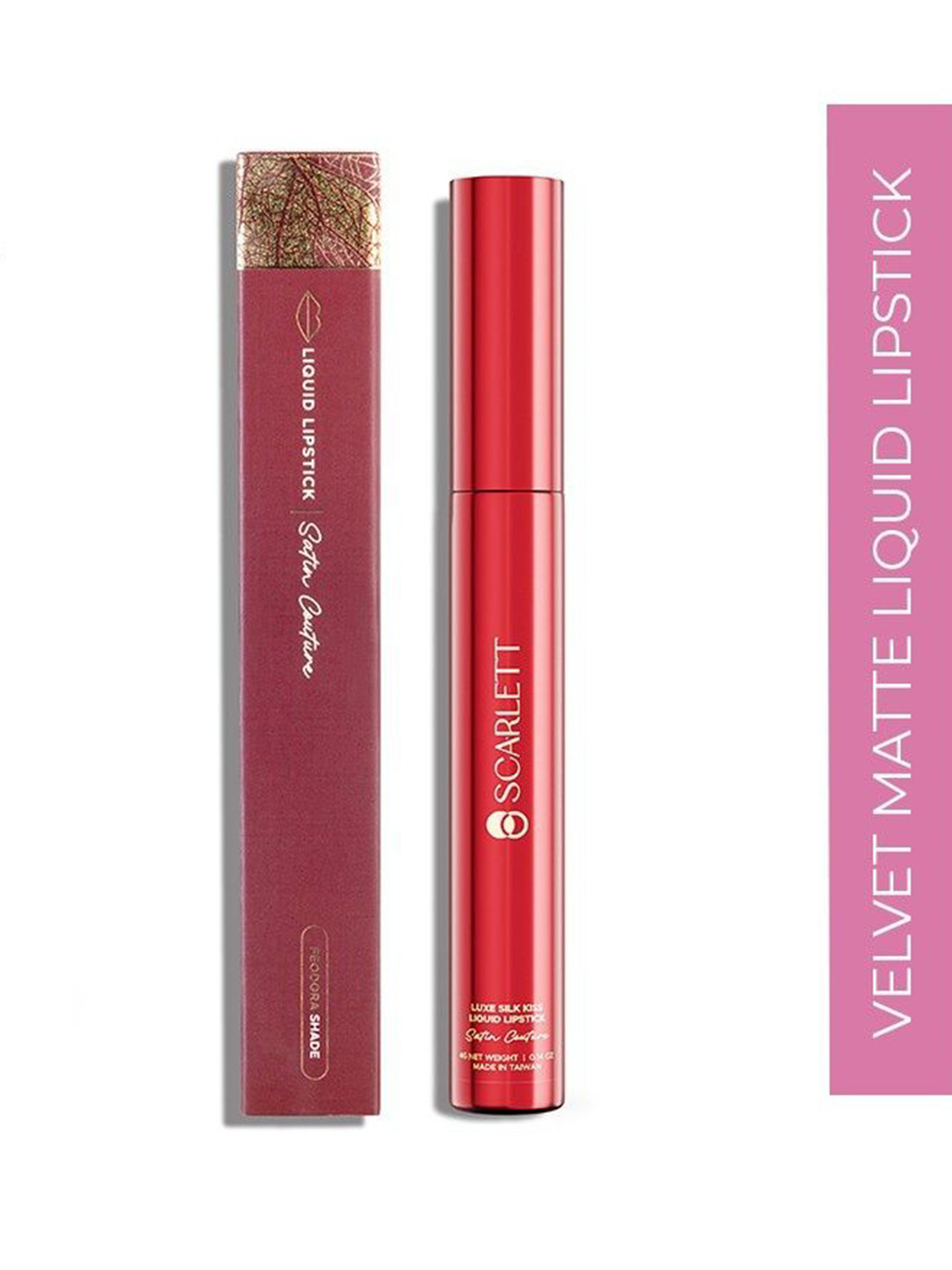 Scarlett Cosmetic Satin Couture Luxe Silk Kiss Matte Liquid Lipstick - 4 g - Feodora