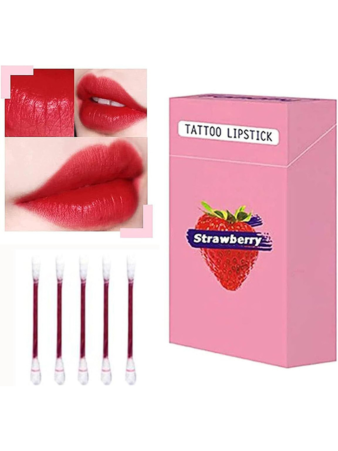 VBA Long Lasting Tattoo Lipstick - 20 Pieces - Strawberry Red