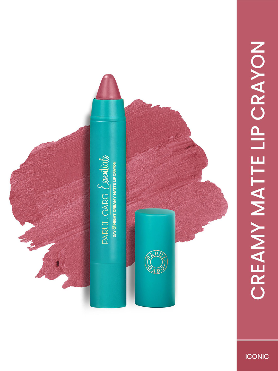 Parul Garg Creamy Matte Lip Crayon, Rich Pigment - Iconic Soft Dusty Rose