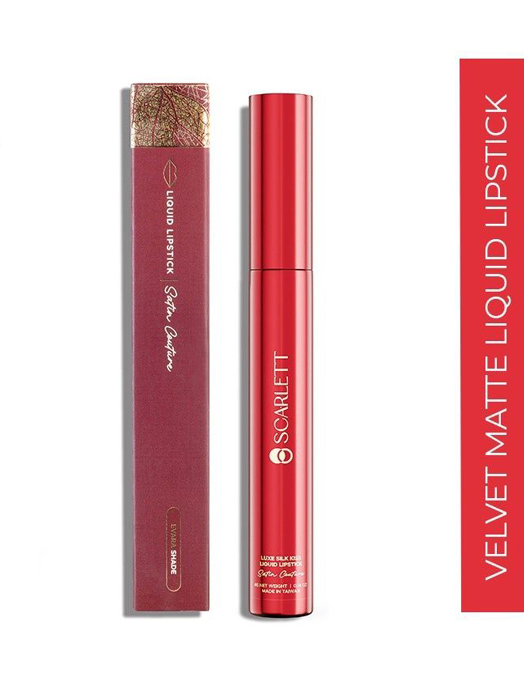 Scarlett Cosmetic Luxe Silk Kiss Liquid Lipstick - 4g - Evara Shade