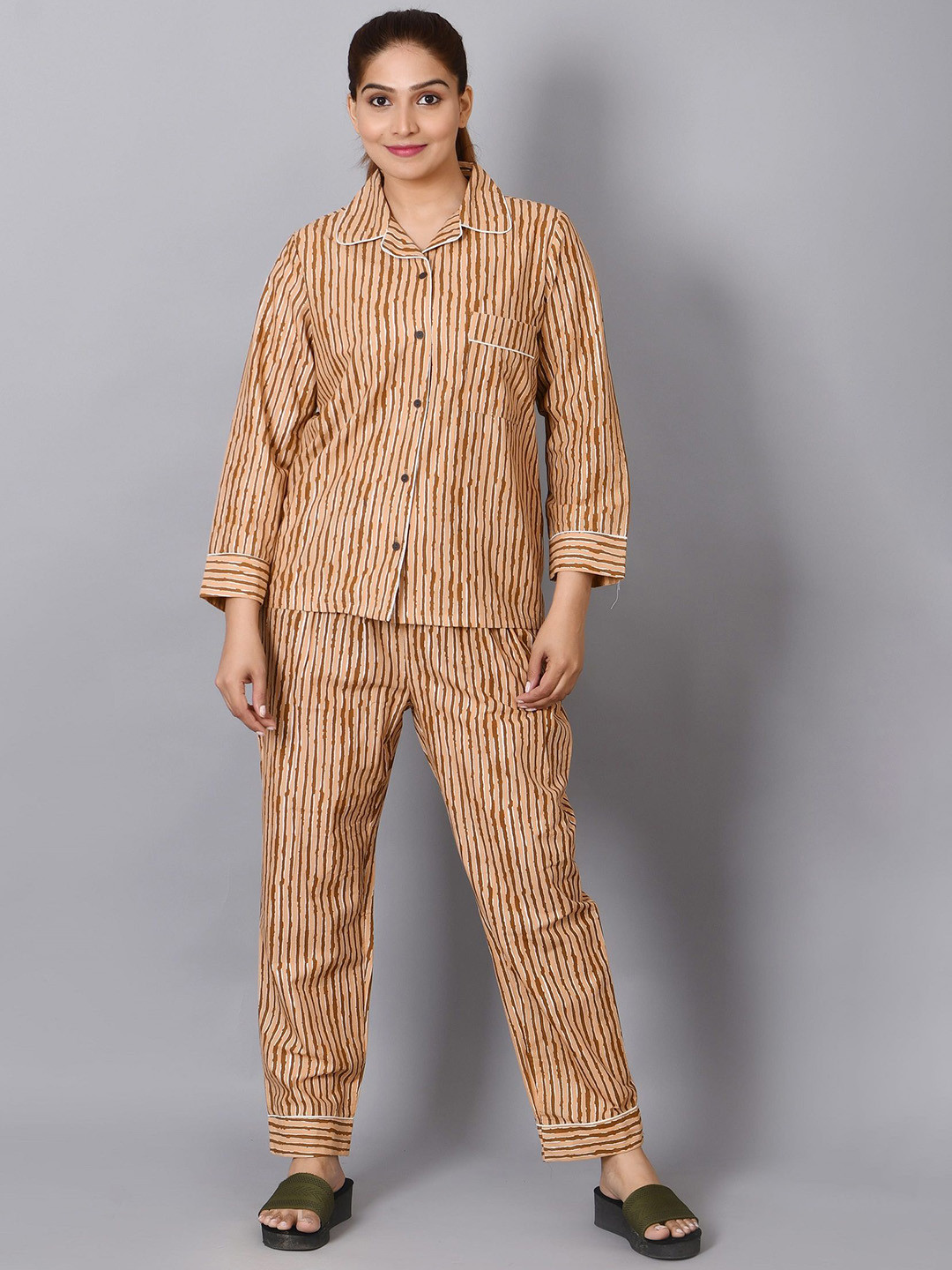 Billion Women Printed Shirt Pyjamas Night suit