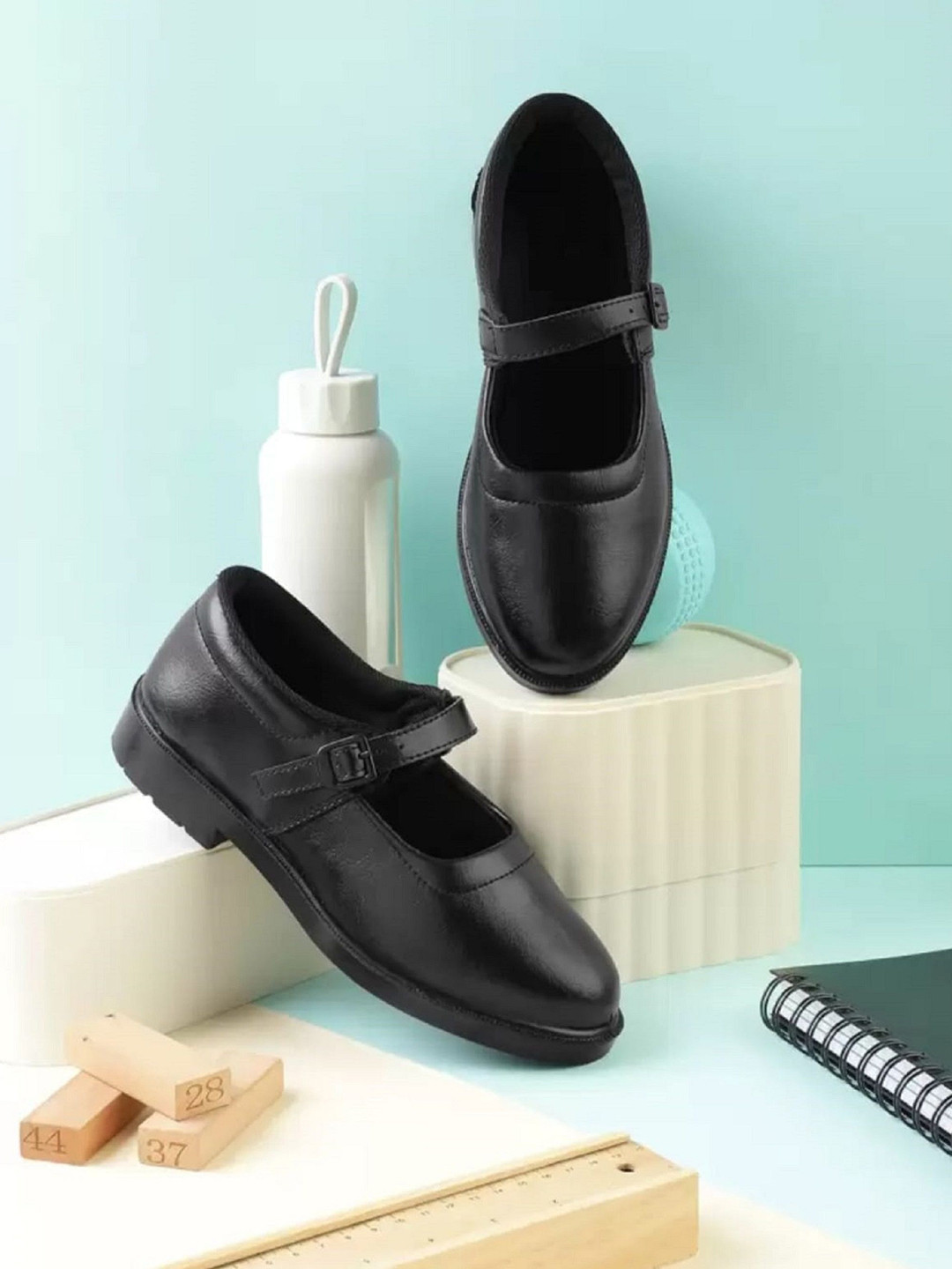 BAESD Girls  Buckle School Shoes