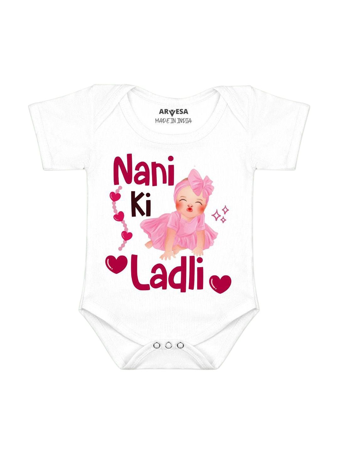 Arvesa Nani Ki Ladli Printed Bodysuit