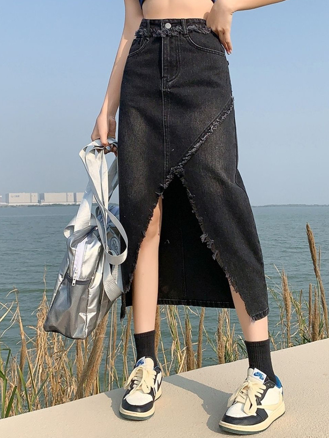 KPOP Straight Mid-Length Skirts