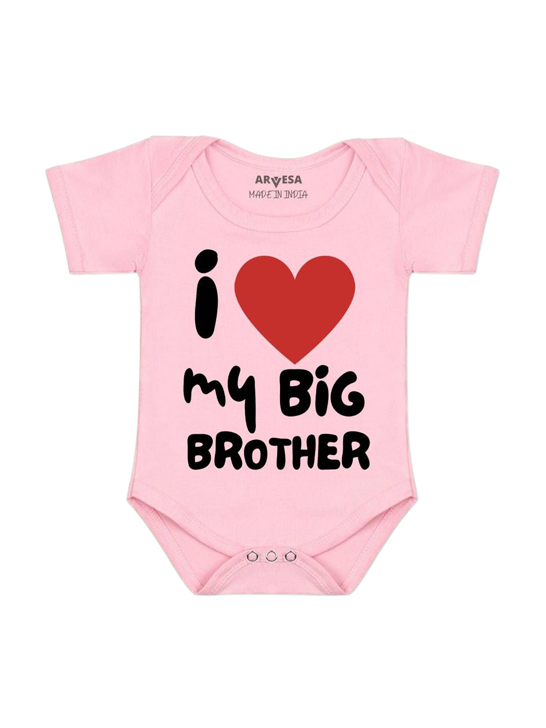 Arvesa I Lobe My Big Brother Printed Bodysuit