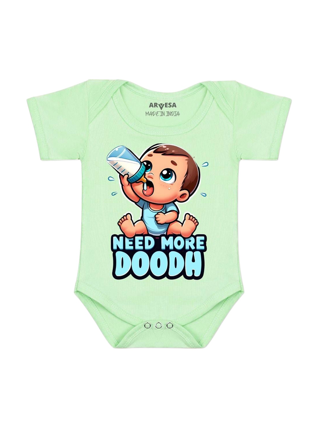 Arvesa Need More Doodh Printed Bodysuit