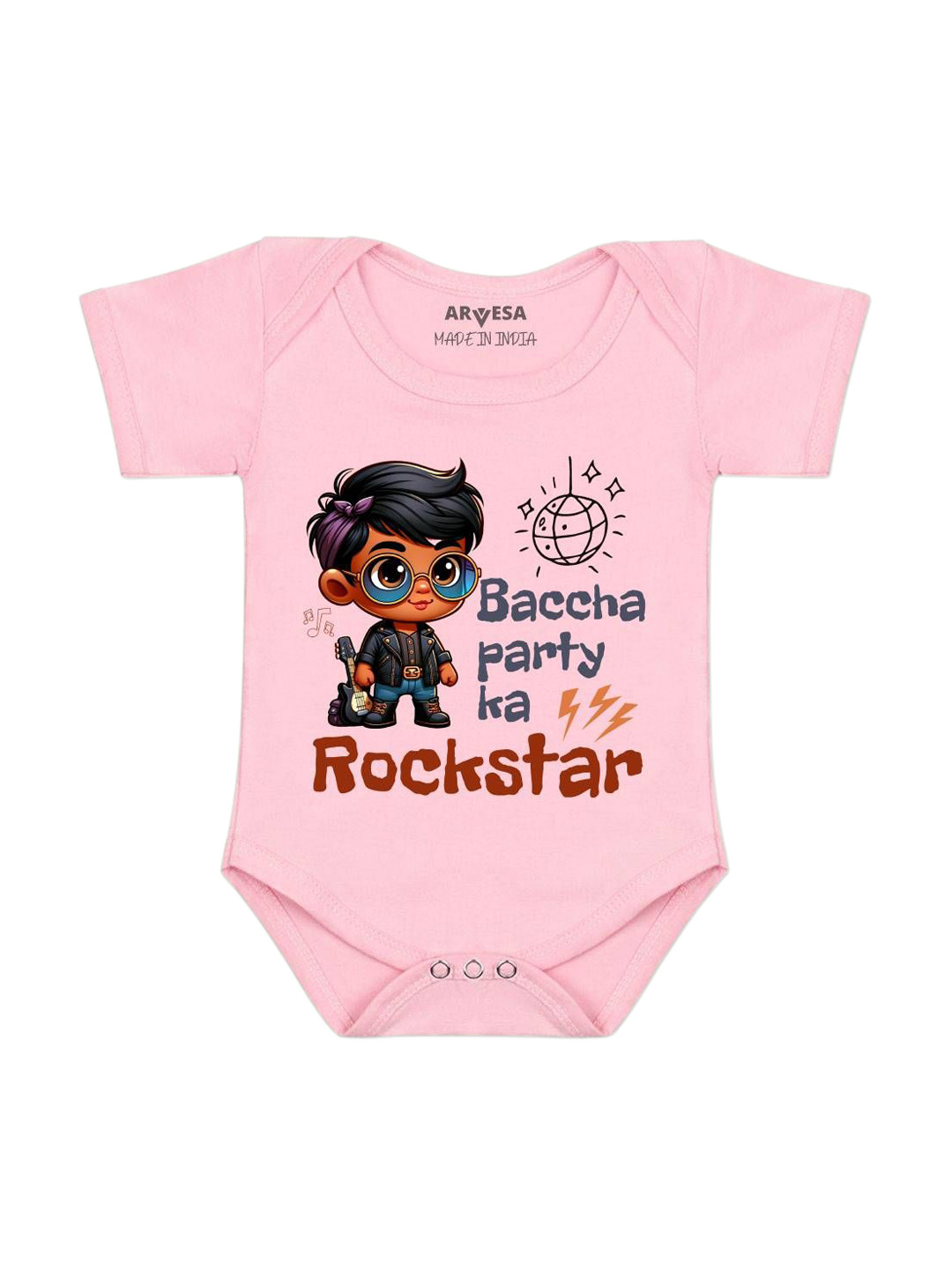 Arvesa Baccha Party Ka Rockstar Printed Bodysuit