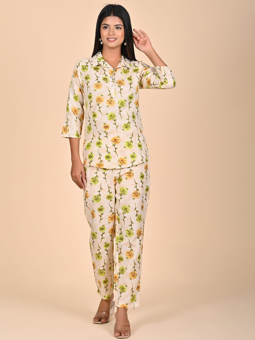 Rashmi Shree Creation Printed  Shirt With Trousers Co-Ords