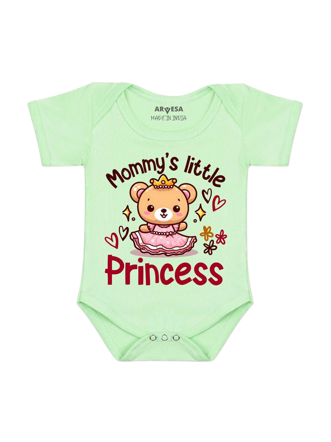 Arvesa Mommy Little Princess Printed Bodysuit