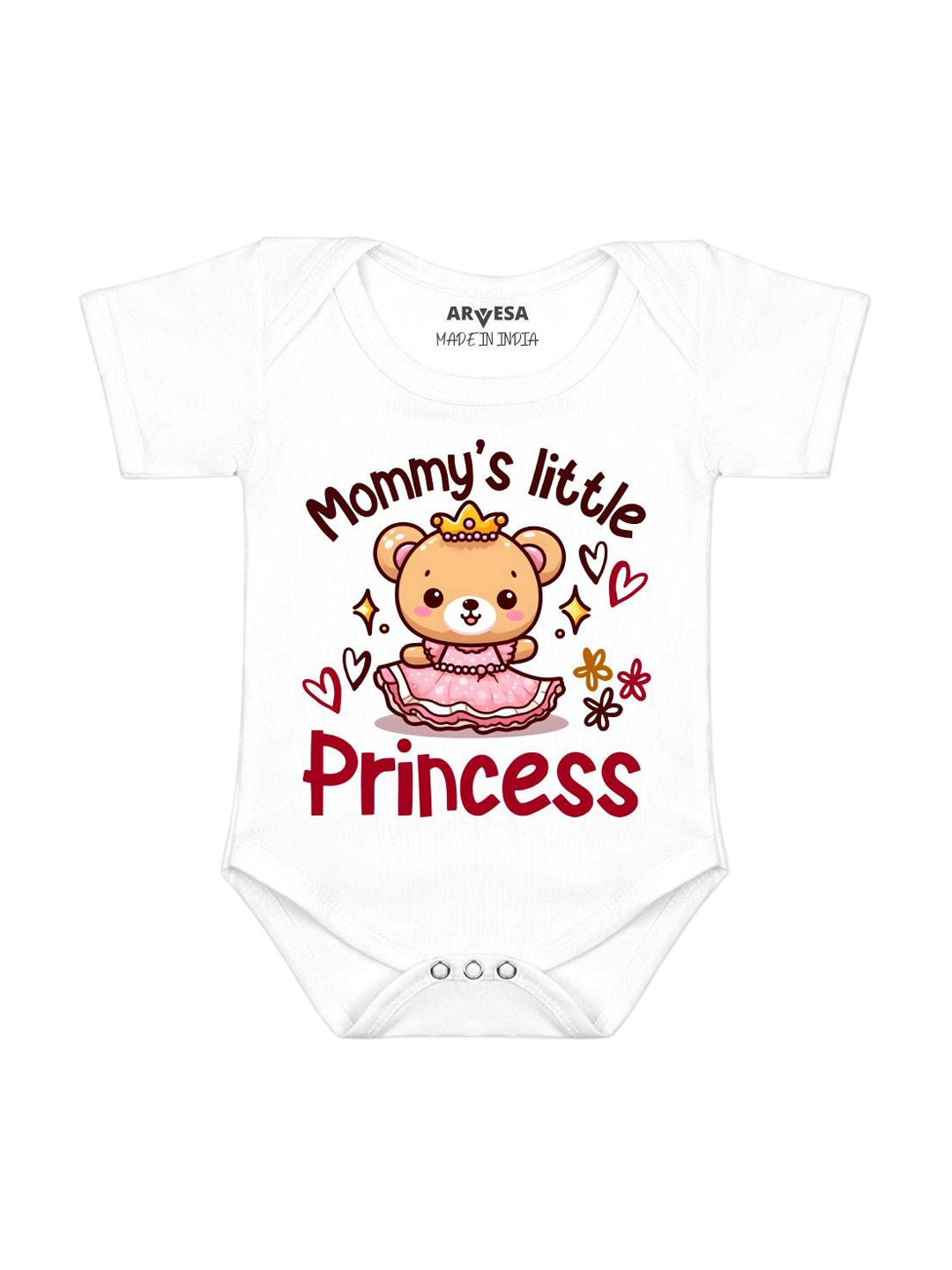 Arvesa Mommy Little Princess Printed Bodysuit