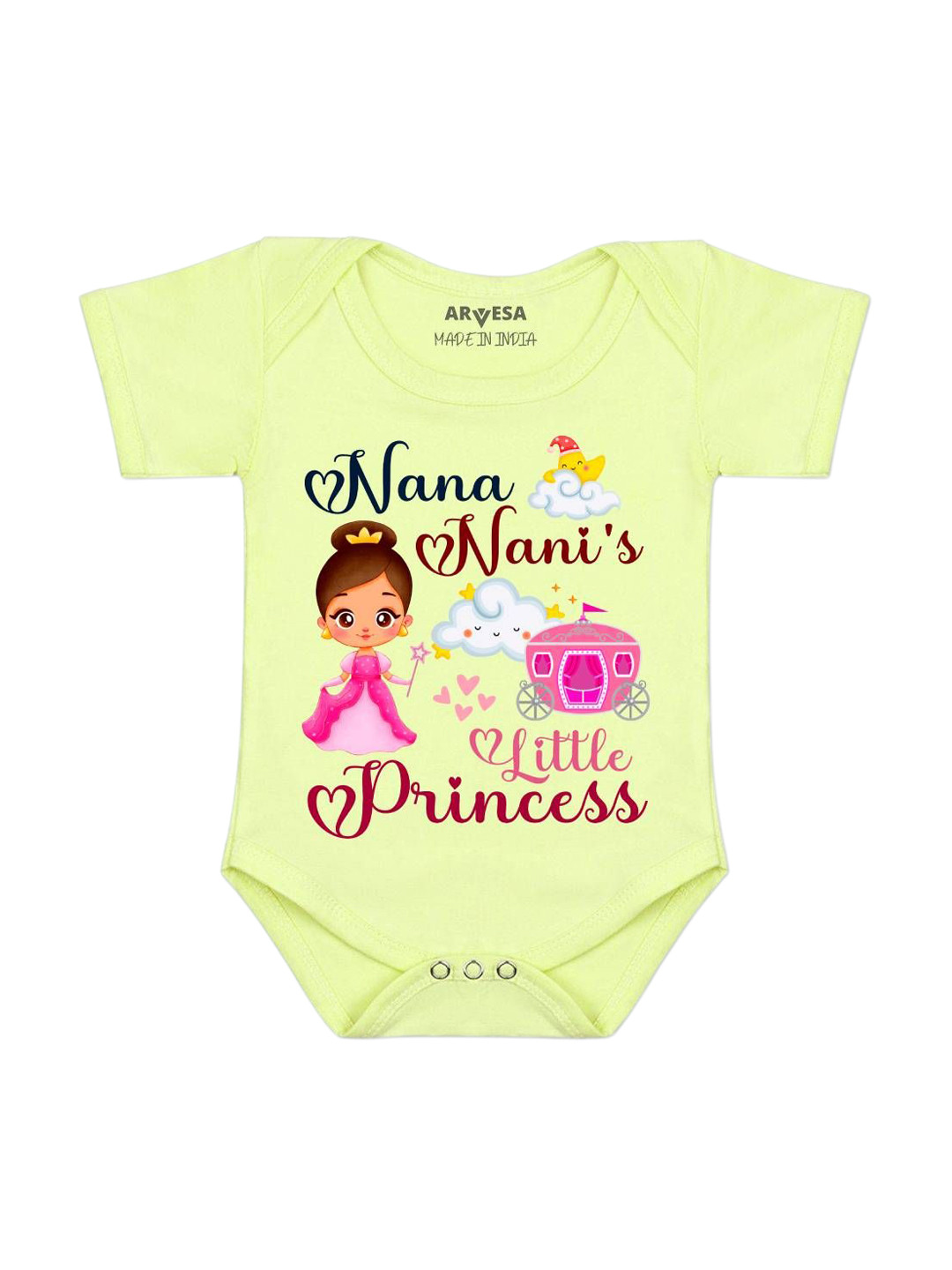 Arvesa Nana Nani Little Princess Printed Bodysuit