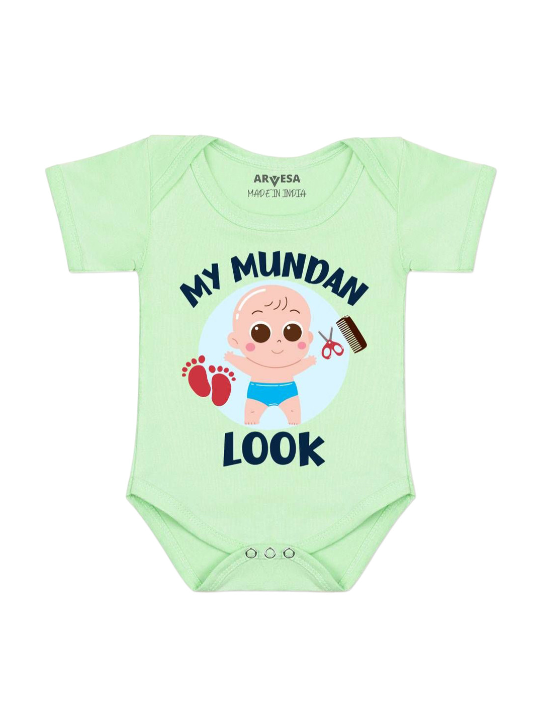 Arvesa My Mundan Look Printed Bodysuit
