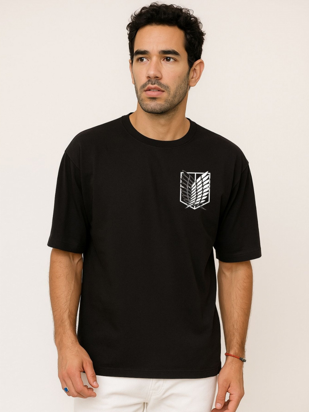 Be Crazy Attack on Titans Anime Printed Oversized Cotton T-shirt