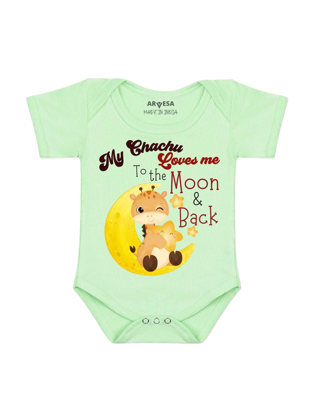 Arvesa Chachu Love To Moon & Back Printed Bodysuit