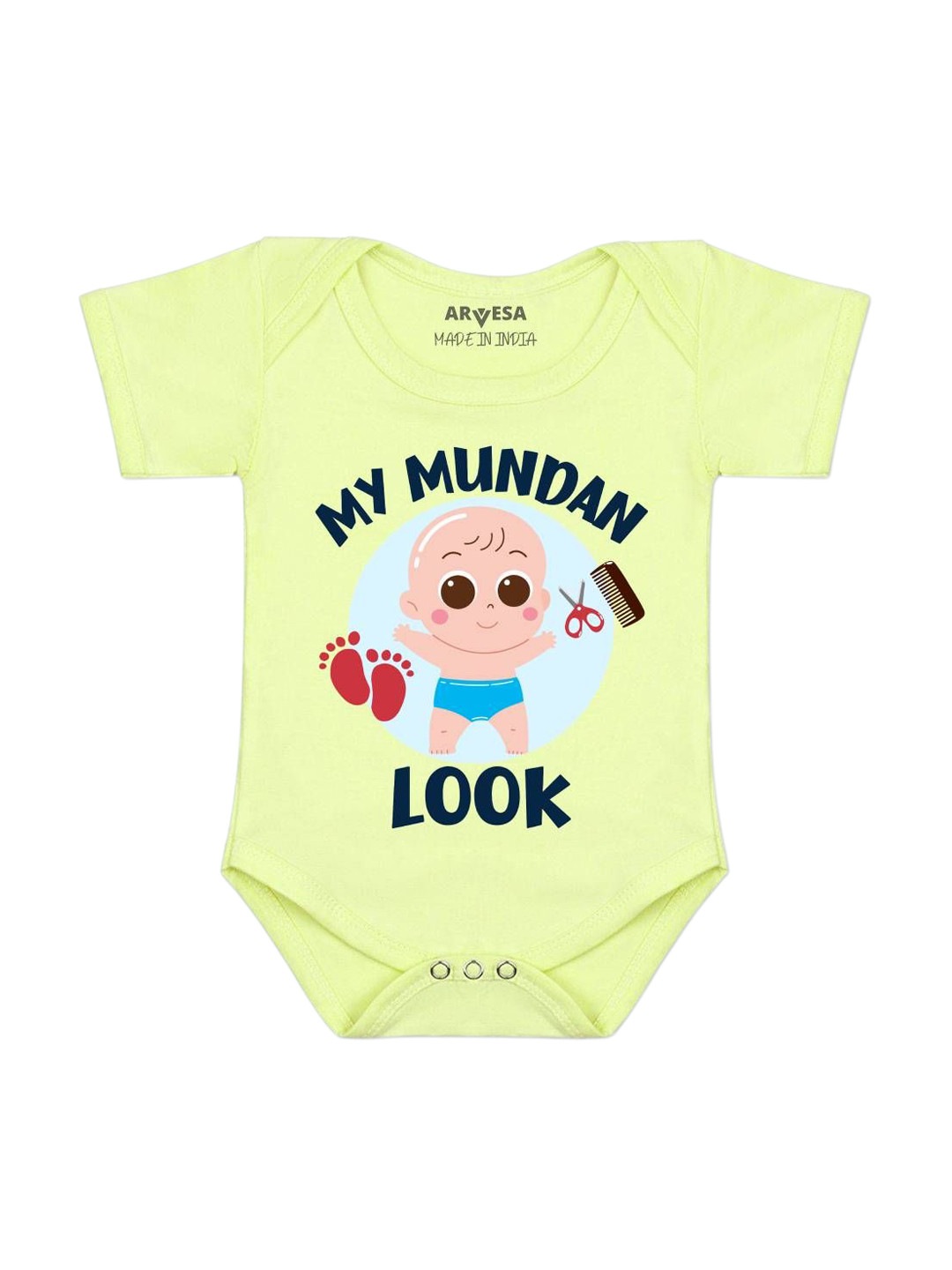 Arvesa My Mundan Look Printed Bodysuit