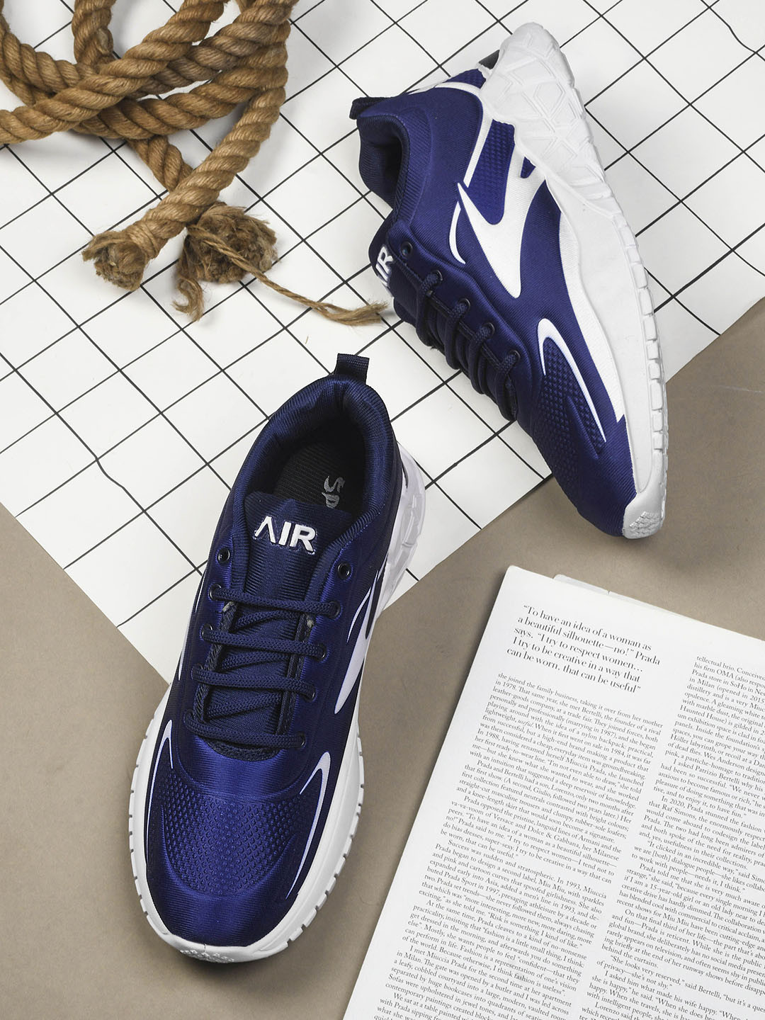 COGS Hunter Men Colourblocked Round Toe Lace-Ups Sneakers