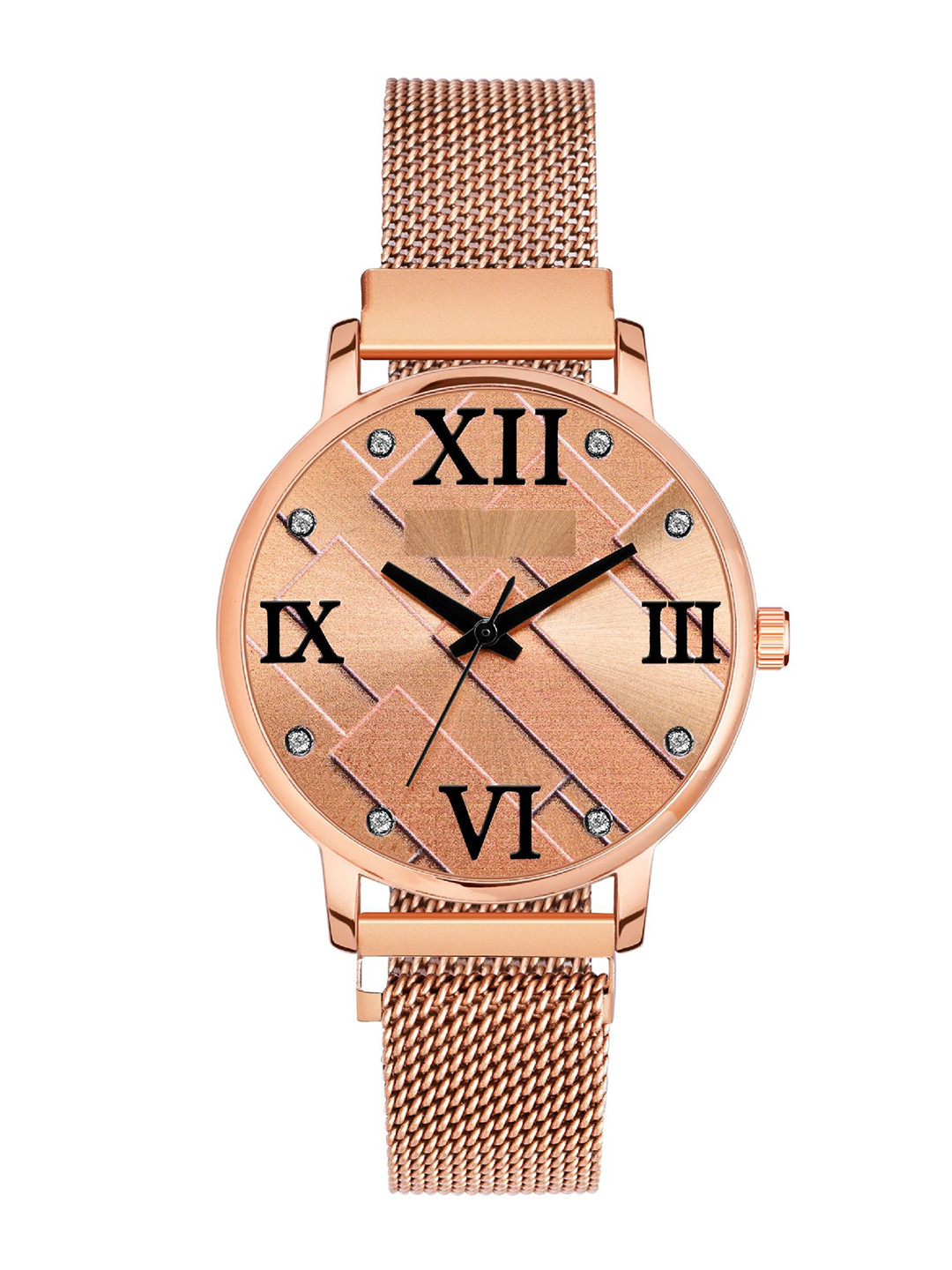 DOUBLERUN Women Dial & Bracelet Style Straps Analogue Multi Function Watch H05NMT-240