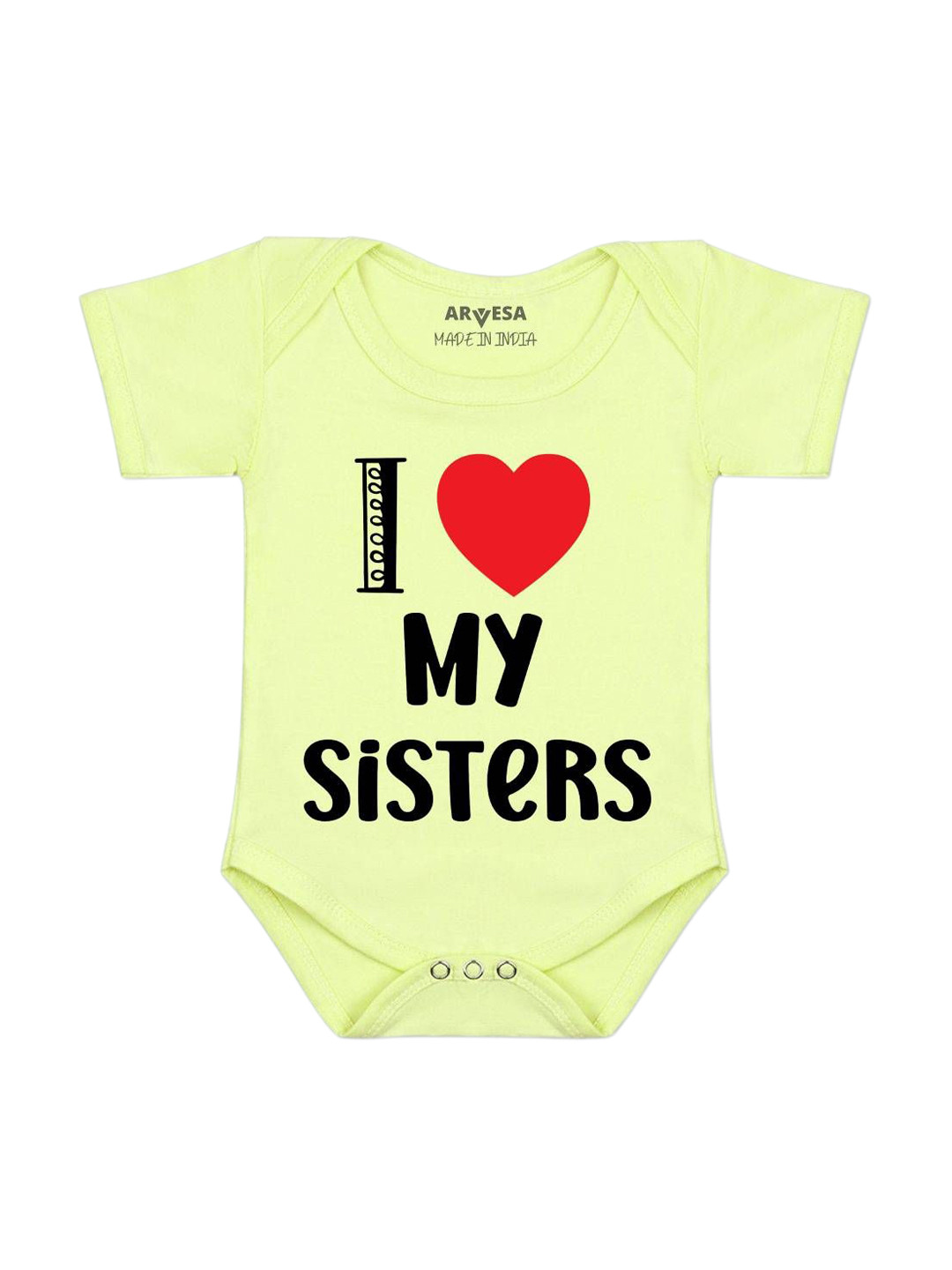 Arvesa I Love My Sister Printed Bodysuit