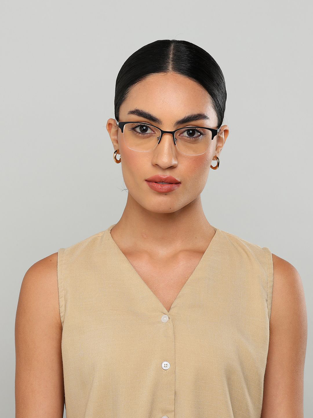 Guy Laroche Half Rim Cateye Frames