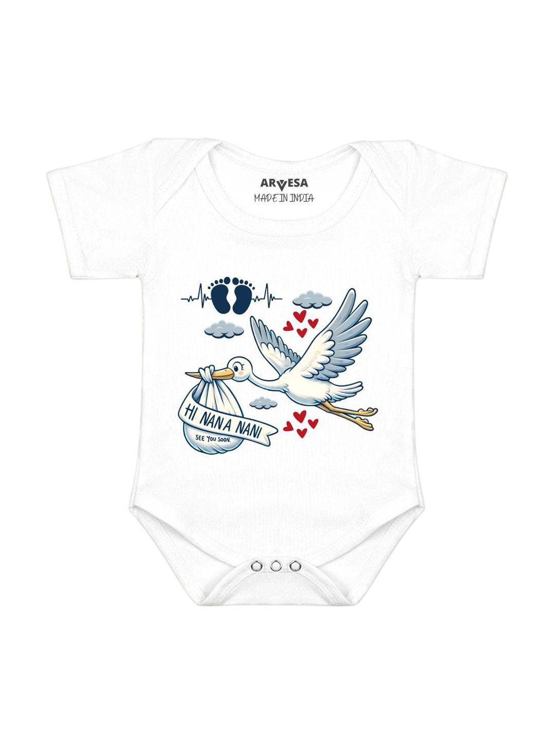 Arvesa I Nana Nani See You Soon  Printed Bodysuit