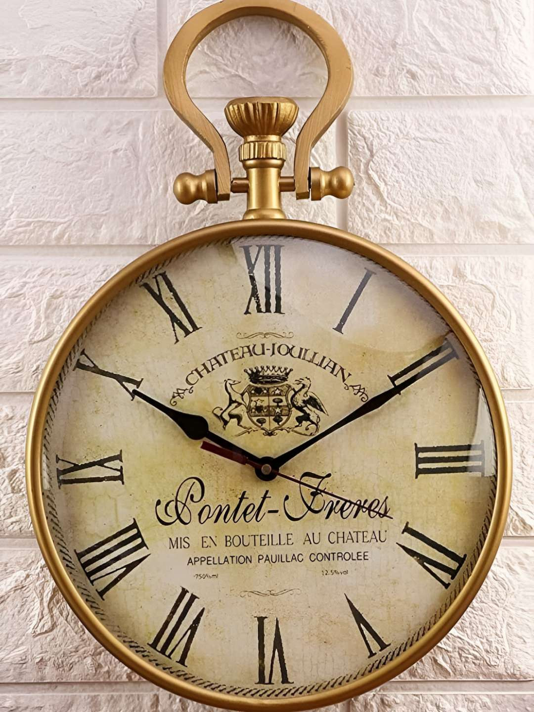 Nutts Kunda Style Broze Toned Vintage Style Wall Clock