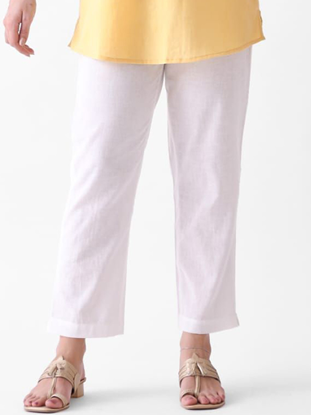 CRENOL THREADS Women Mid-Rise Relaxed Fit Trousers