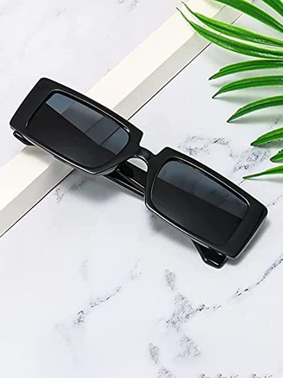 Fashion U Turn Unisex Square Sunglasses MCstanfullblack